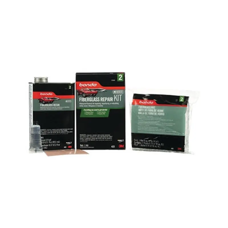 3M Bondo Fiberglass Repair Kit, 1 qt, Amber Brown (405-076308-00422) Case of 6