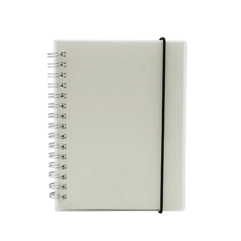 A6 Notebook With Clear Cover And Dot Grid PagesAssorted