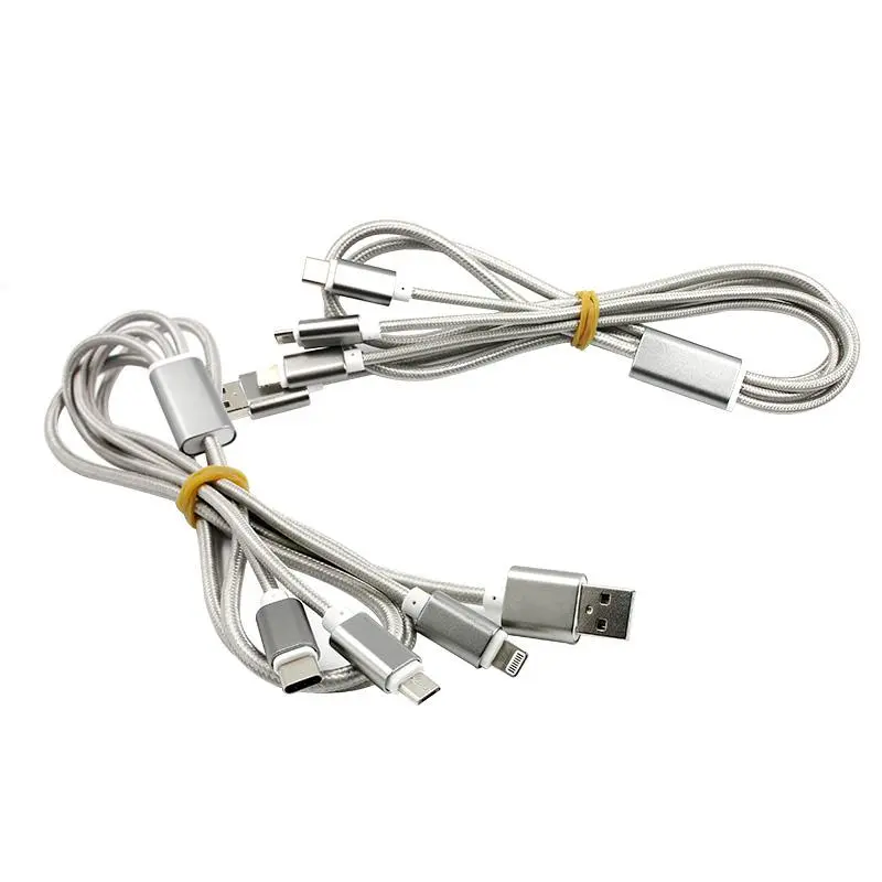 3-in-1 Aluminium Alloy Charging Cable Set500 