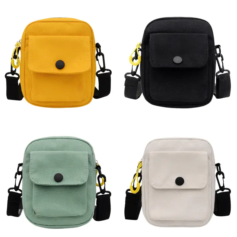 Small Canvas Messenger Bag