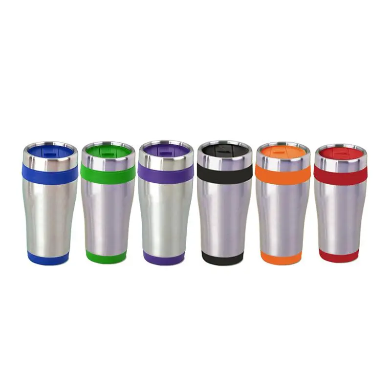 Stainless Steel Drinking Bottle With Coloured Base And Lid500 
