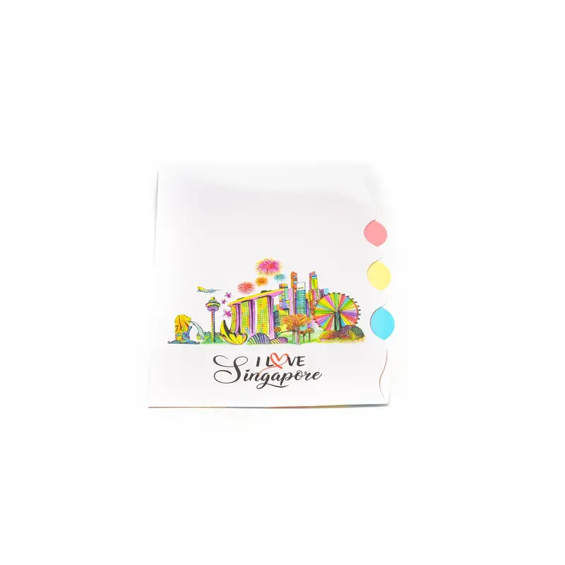 Singapore Design 4 Compartment L FolderAssorted