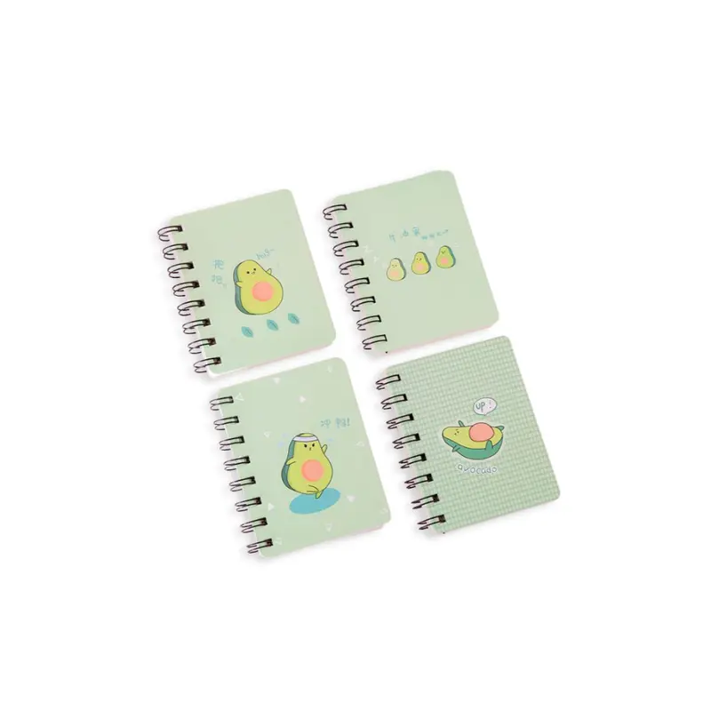 Whimsical Avocado Theme Spiral NotebookAssorted