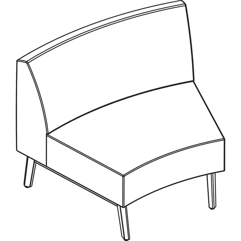 Arold Hip Hop Collection Wedge Chair [SKU - ARO4830CW20TP07]EA