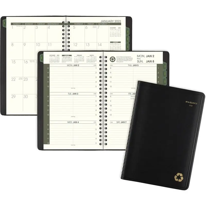 At-A-Glance 100% Recycled Weekly/Monthly Appointment Book [SKU - AAG70100G05]EA