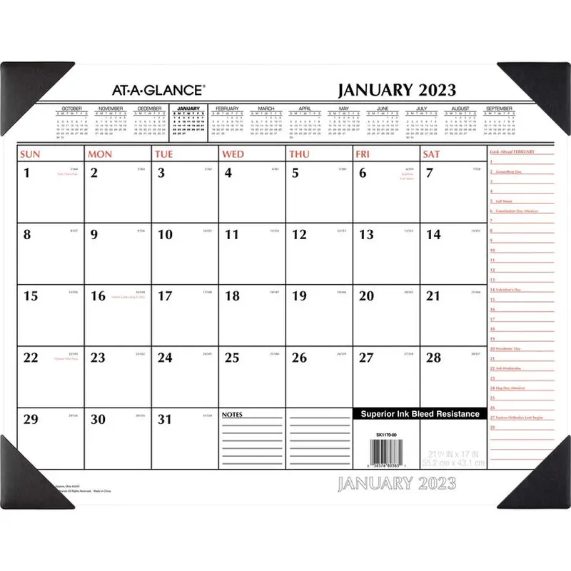 At-A-Glance Monthly Desk Pad [SKU - AAGSK117000]EA
