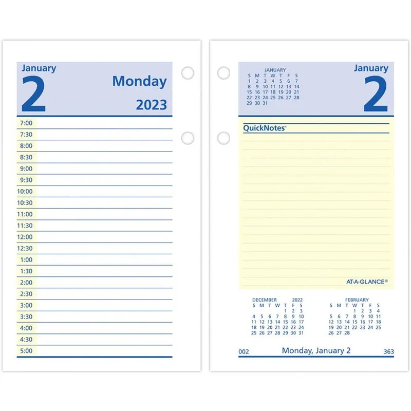 At-A-Glance QuickNotes Daily Desk Calendar Refill [SKU - AAGE51750]EA
