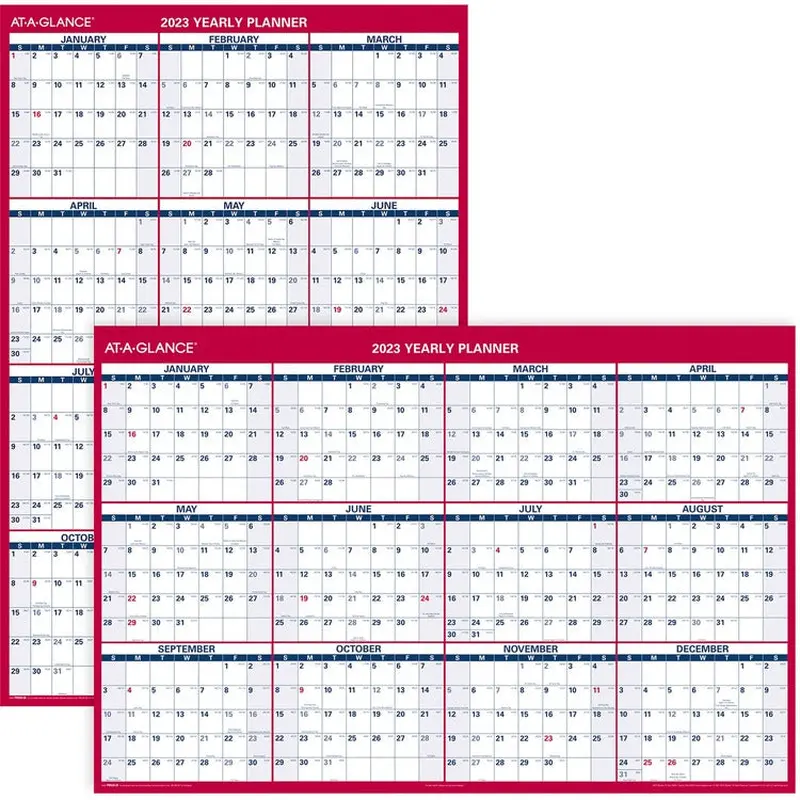 At-A-Glance Jumbo Erasable/Reversible Yearly Wall Planner [SKU - AAGPM32628]EA