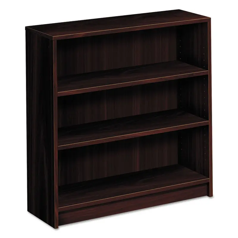 1870 Series Bookcase, Three-Shelf, 36w x 11.5d x 36.13h, Mahogany