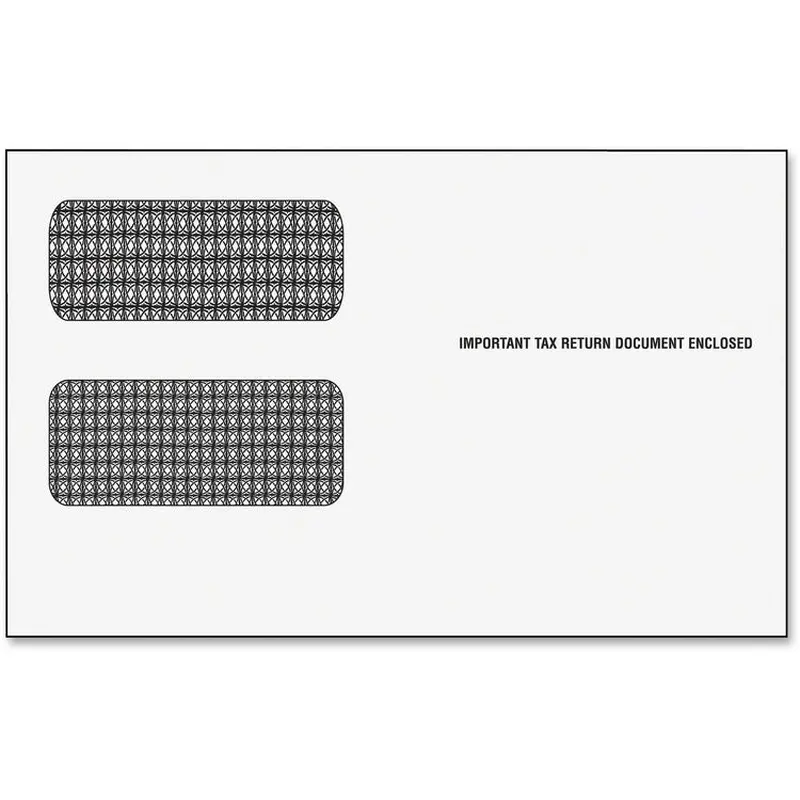 TOPS Clear Double Window 1099-R Envelopes [SKU - TOP2222ES]PK