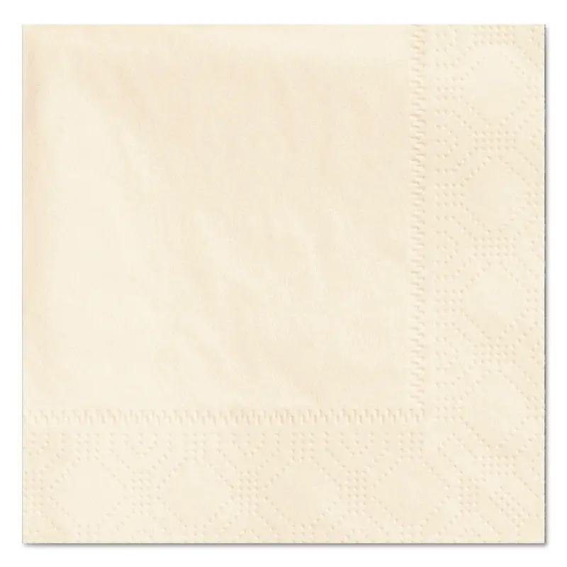 Beverage Napkins, 2-Ply, 9 1/2 x 9 1/2, Ecru, 1000/Carton
