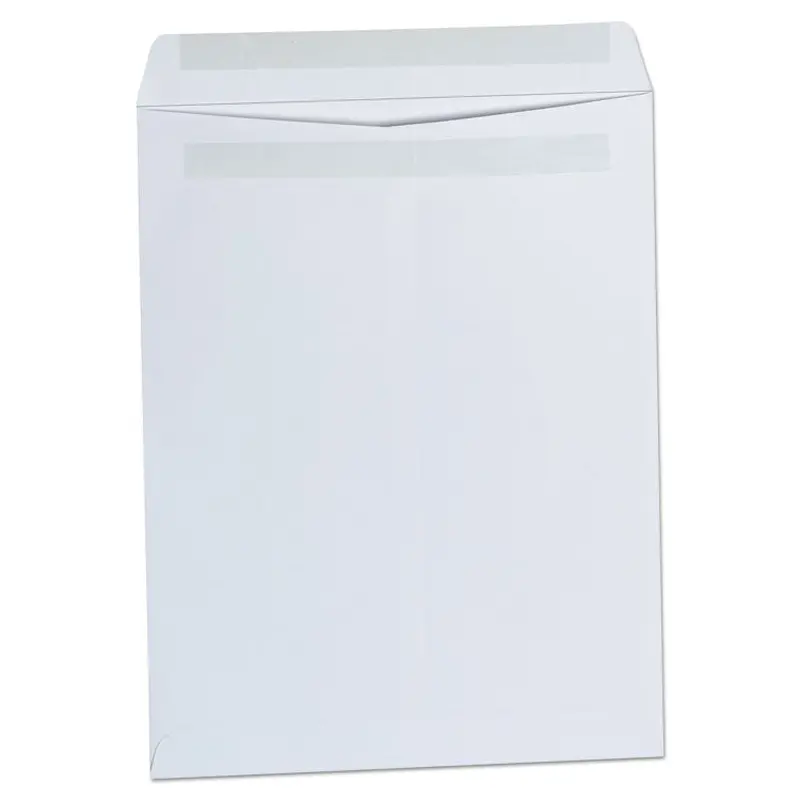 Self-Stick Open End Catalog Envelope, #13 1/2, Square Flap, Self-Adhesive Closure, 10 x 13, White, 100/Box