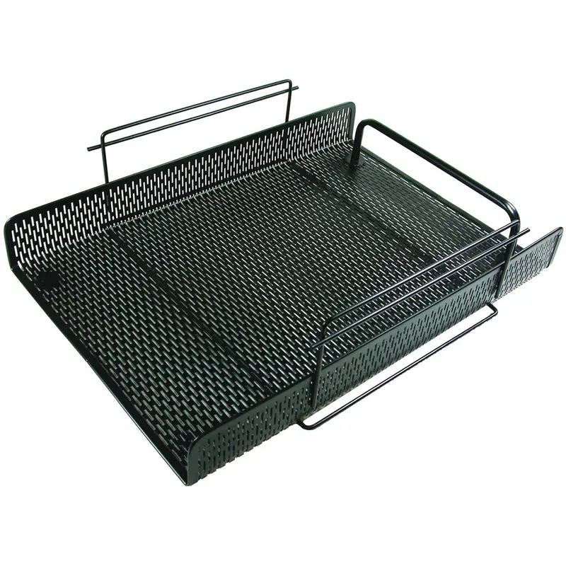 Artistic Urban Collection Punched Metal Letter Tray 8.5" x 11" , Black
