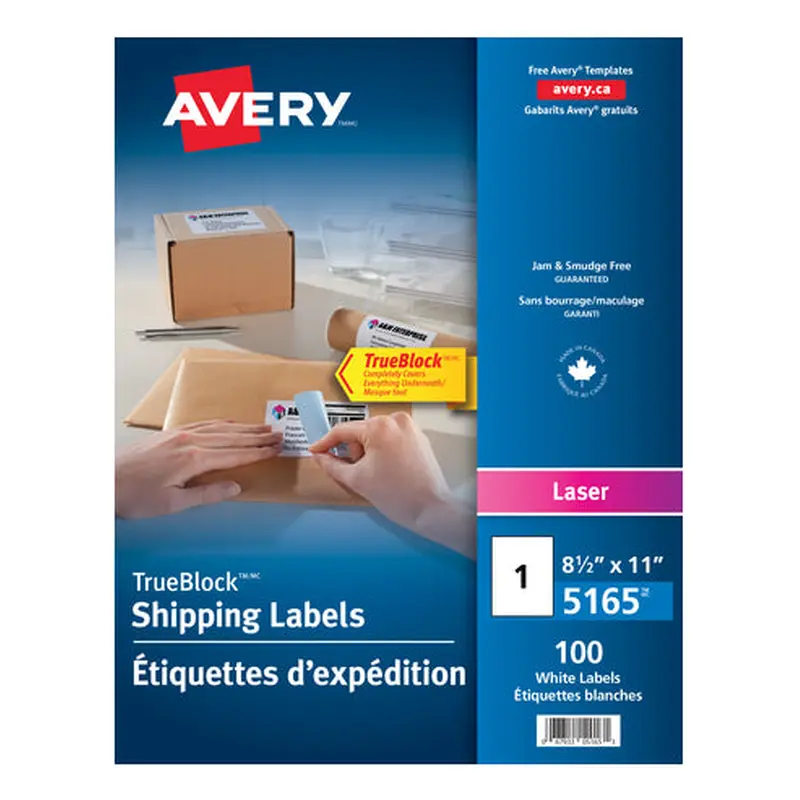 5165 WHITE TRUEBLOCK 8 1/2" X 11" PERMANENT  100 SHEETS/