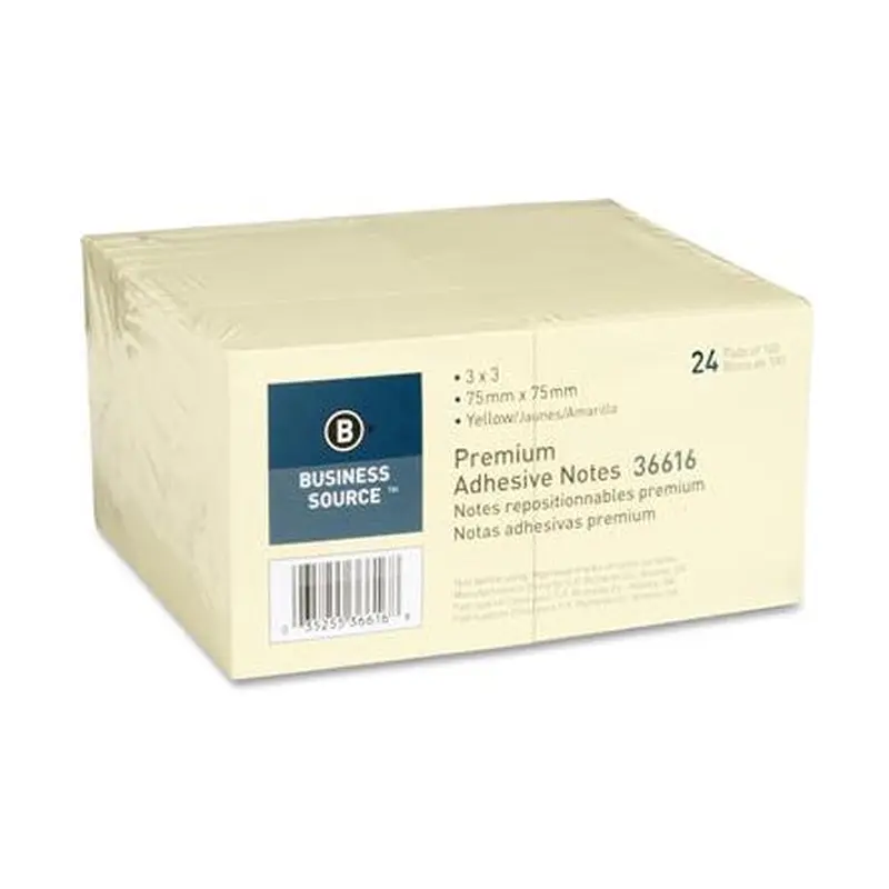 ADHESIVE NOTES RULED 4" X 6" YELLOW SELFADHESIVE 12/PK