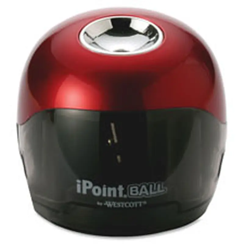 Battery Pencil Sharpener, 3"x3"x3-1/2", Red/Black