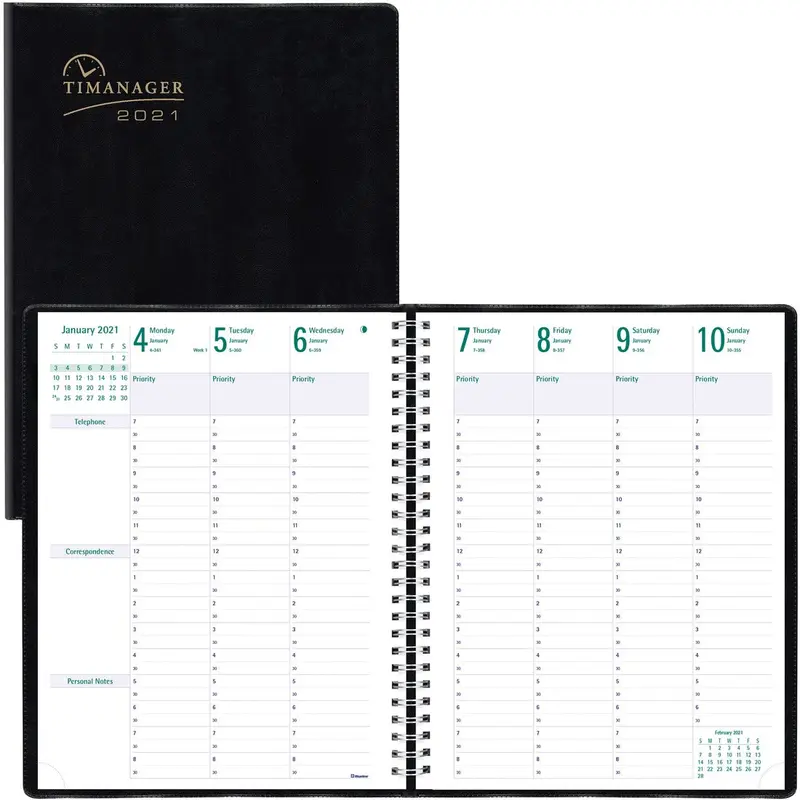 Blueline Weekly English Appointment Planner