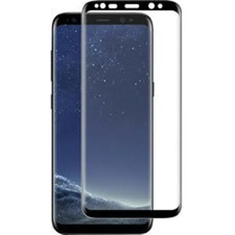 Blu Element 3D Curved Glass Screen Protector Case Friendly Black for Samsung Galaxy S8 Black