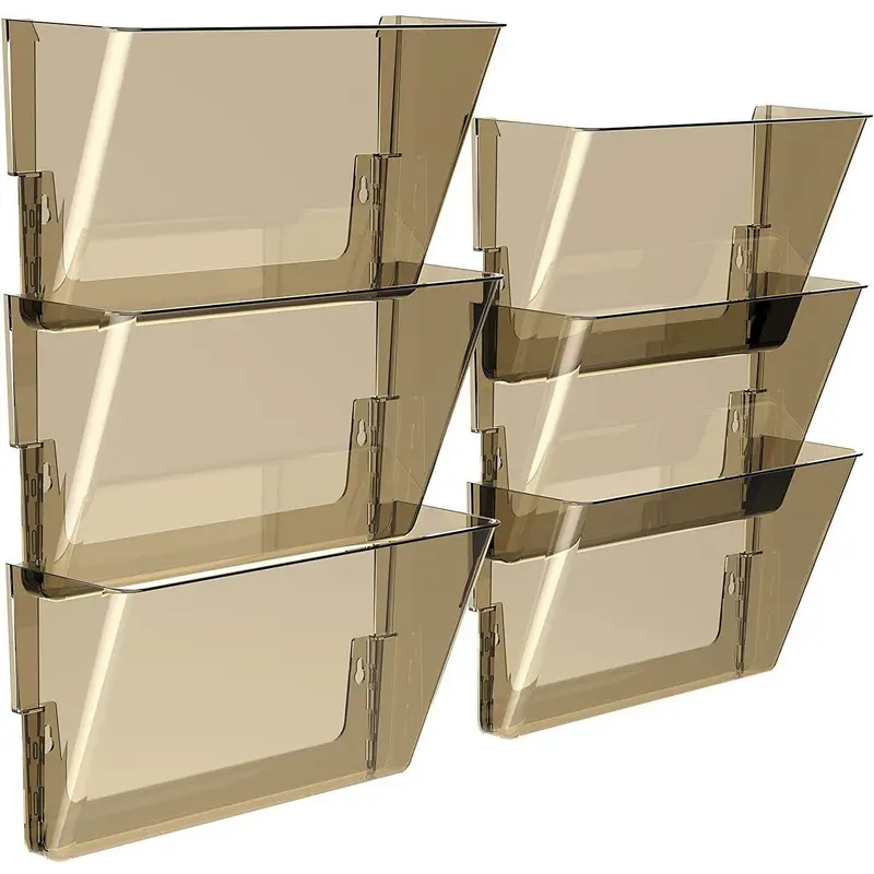 Storex Snap and Stack Wall Pockets Files, Letter - 6pcs / box