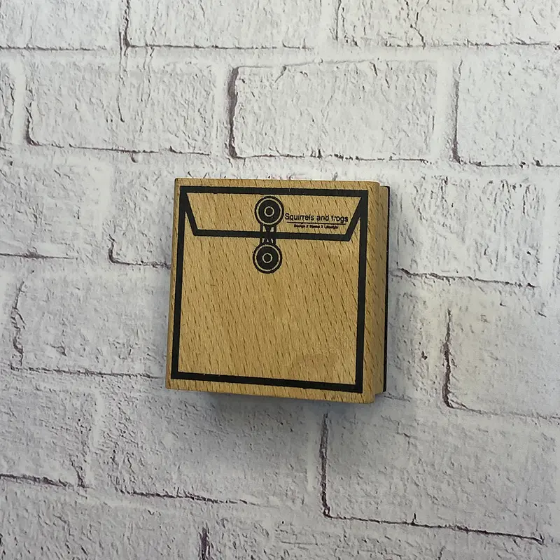 Squirrels And Frogs Rubber Stamp - Envelope