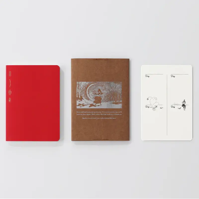 STALOGY Moomin A6 Notebook Cover Camel Set