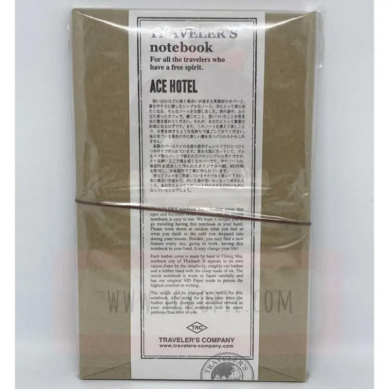 Traveler's Factory X Ace Hotel 2015 Notebook Regular Size Brown