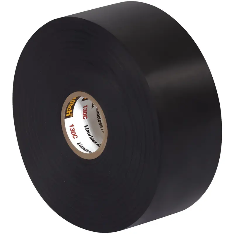1 1/2" x 30 Feet Black 3M 130C Electrical Tape 12/Case
