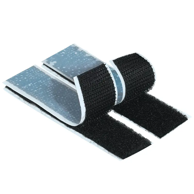 1 1/2" x 75 Feet Black Loop Individual Tape Strips