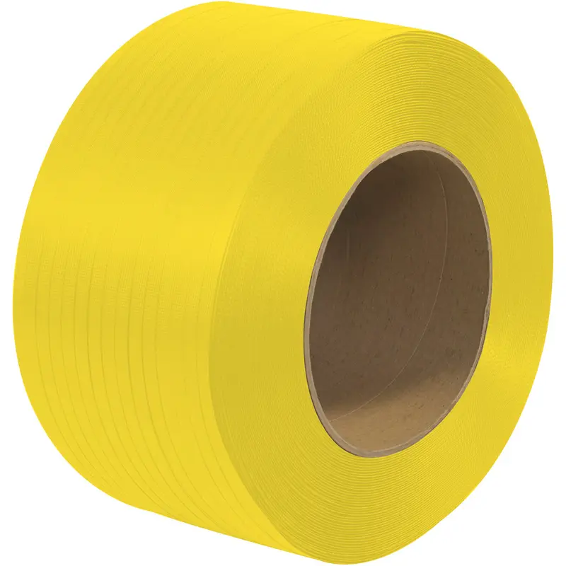 1/2" x .020 250# (9x8) Polypropylene Strap 9,000 Feet YELLOW