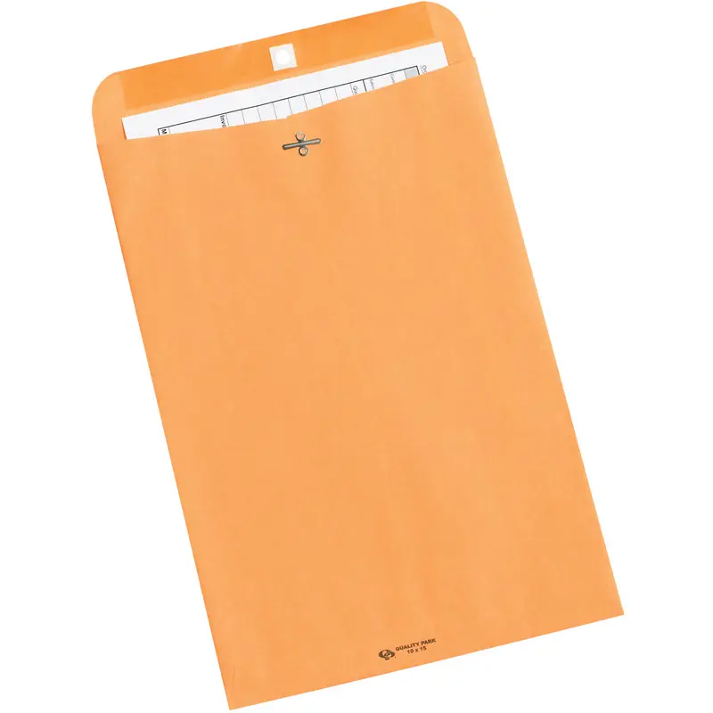 10 x 15 Kraft Clasp Envelopes 500/Case