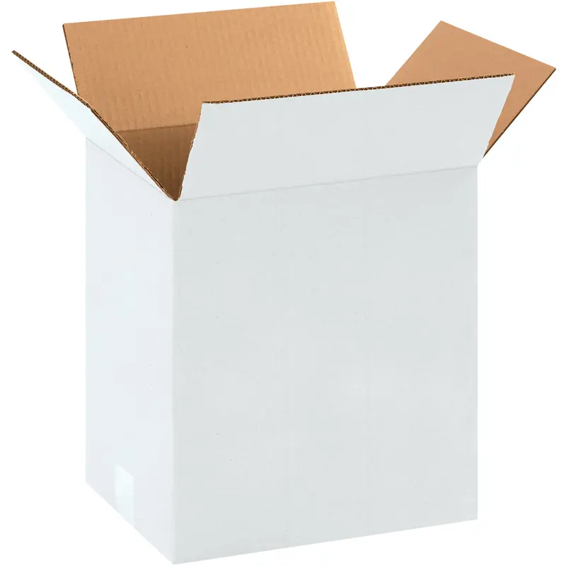 11 1/4 x 8 3/4 x 12 White Corrugated Boxes 25/Bundle
