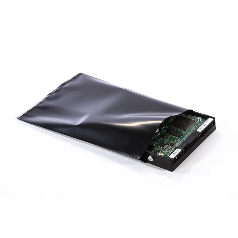 10 x 14 (4 mil) Black Conductive Poly Bags 100/Case