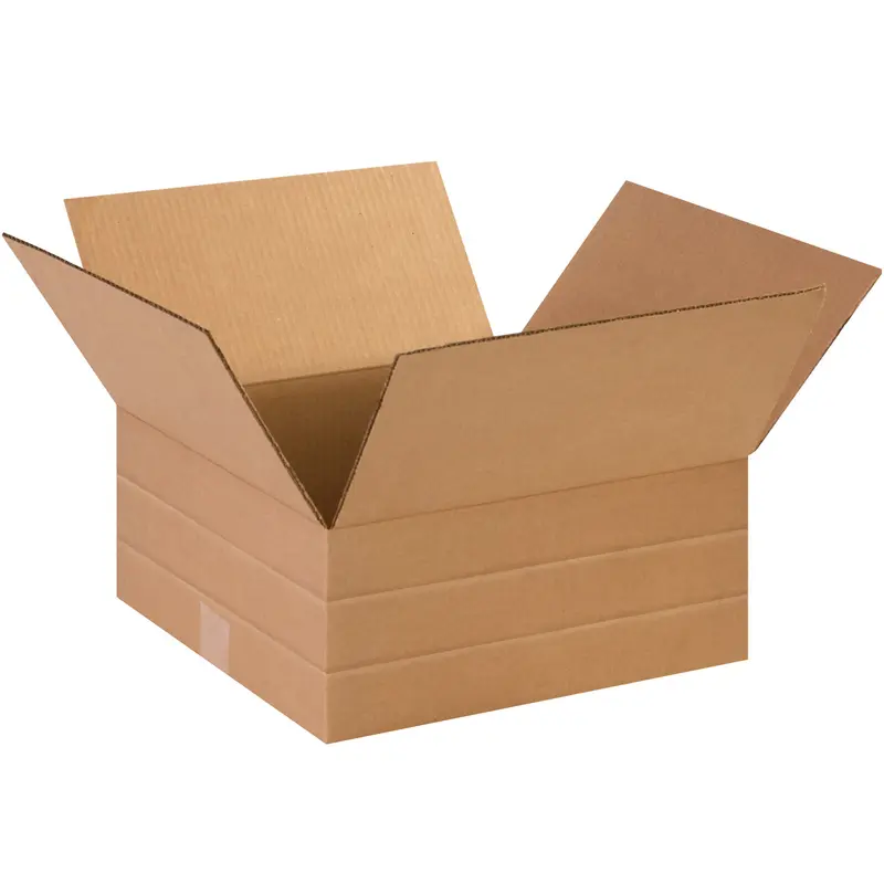 12 x 12 x 8 Multi Depth Corrugated Boxes  25/Bundle