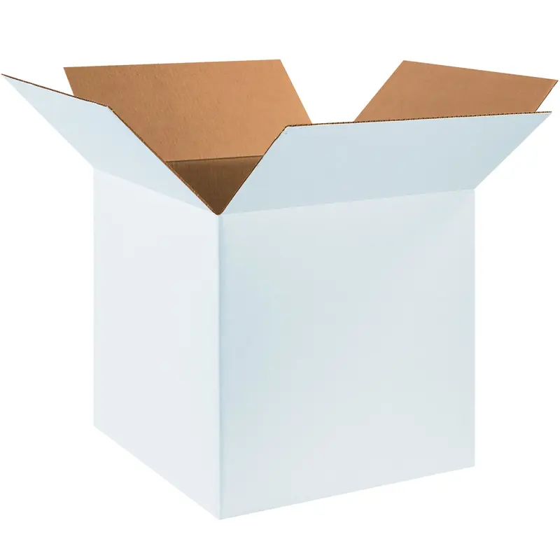18 x 18 x 18 White Corrugated Boxes  20/Bundle