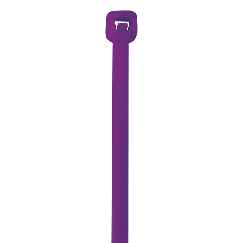 18" (50 lb Tensile) Purple Cable Ties 500/Case