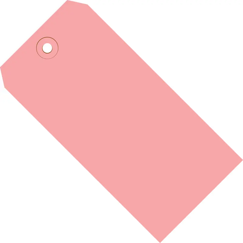 2-3/4 x 1-3/8 Pink Tags (THICK BOARD - 13 POINT) 1000/Case