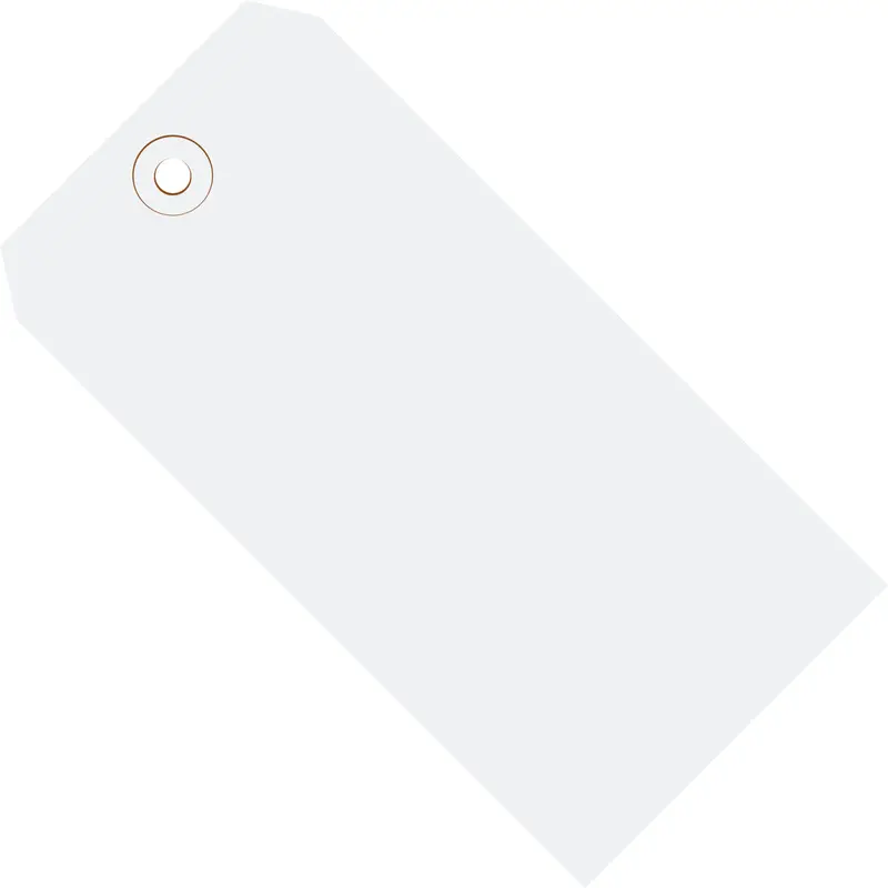2-3/4 x 1-3/8 White Tags (THICK BOARD - 13 POINT) 1000/Case