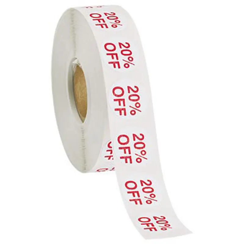 20% Off Round Labels (3/4 Diameter) 1000/Roll