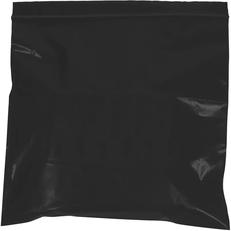 3 x 3 - 2 Mil Black Reclosable Poly Bags 1000/Case