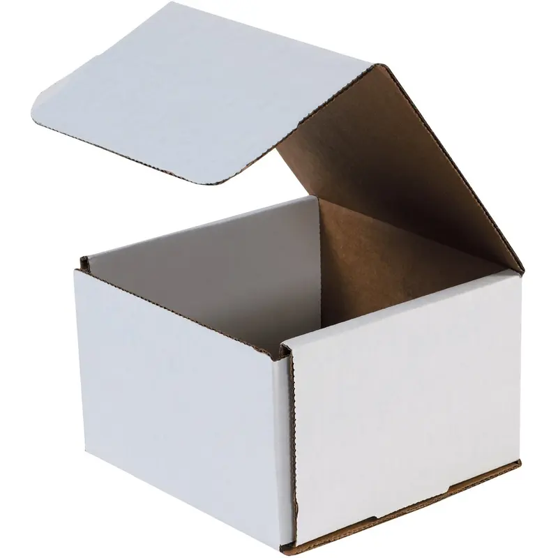 3 x 3 x 2 White Corrugated Mailers 50/Bundle