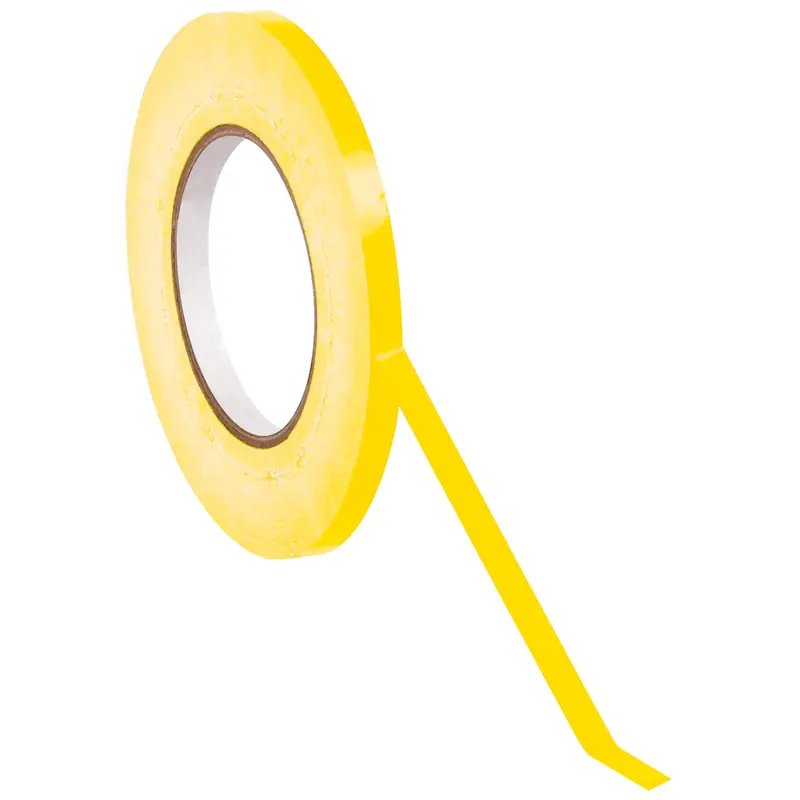3/8" x 176 Yard Yellow Poly Bag Sealing Tape 96/Case