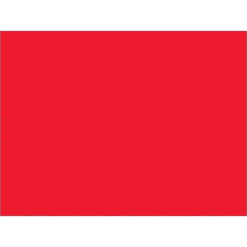 3 x 4" Fluorescent Red Inventory Rectangle Labels 500/Roll