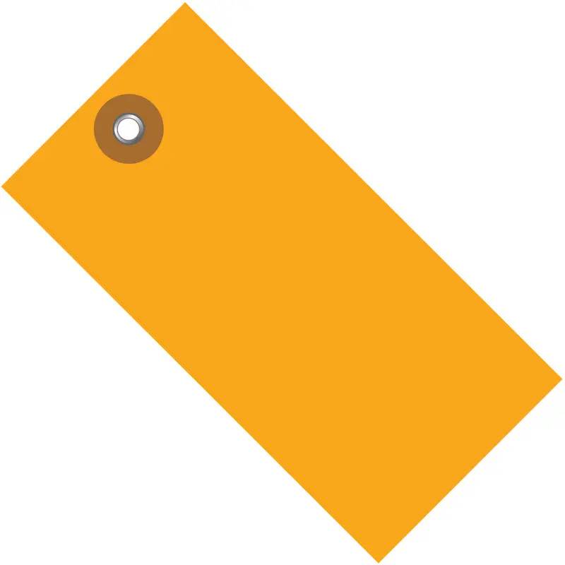 4 1/4 x 2 1/8 Orange Tyvek Shipping Tag 100/Case