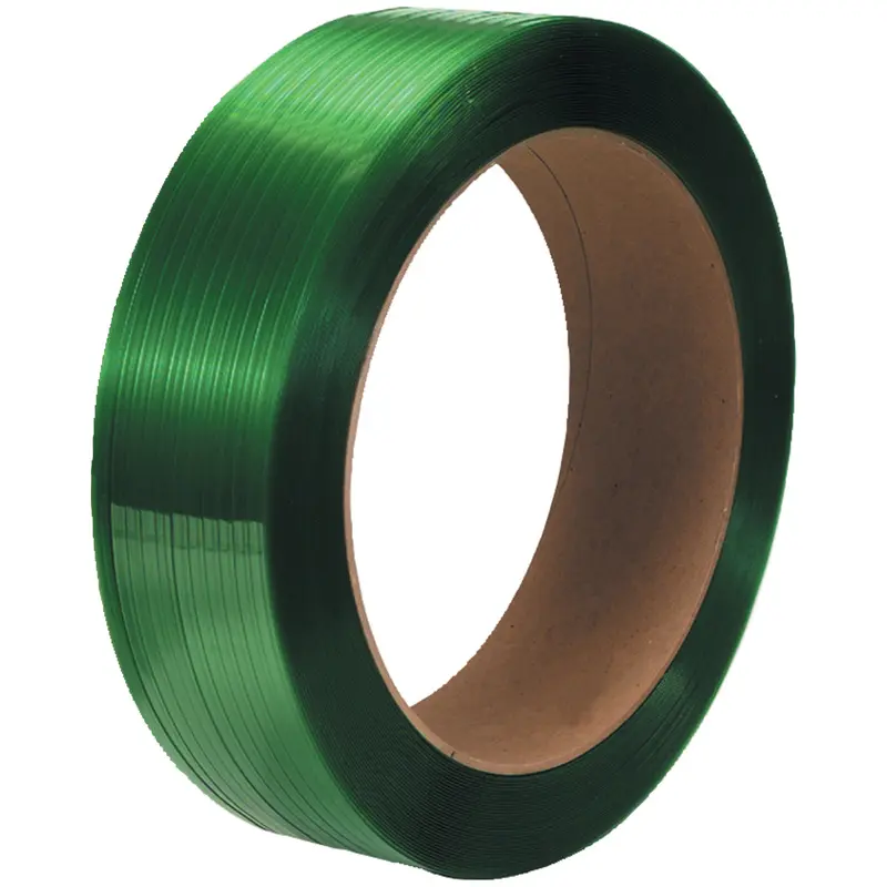 5/8" x .035 1400# (16x6) Polyester Strap 3600 Feet GREEN