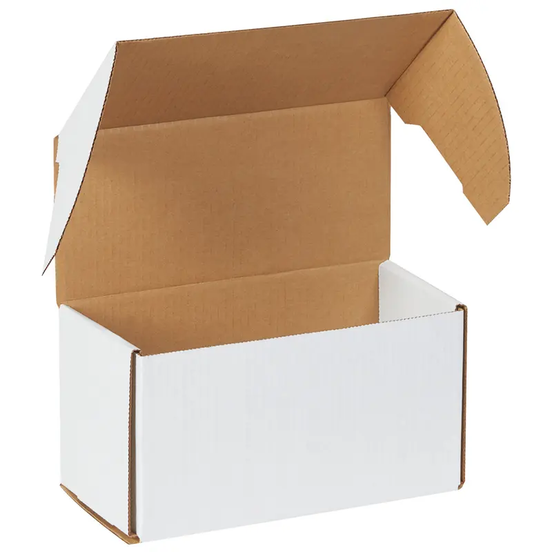 7 1/8 x 6 5/8 x 6 1/2 White Outside Tuck Mailers 25/Bundle