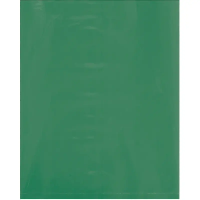 8 x 10 - 2 Mil Green Flat Poly Bags 1000/Case