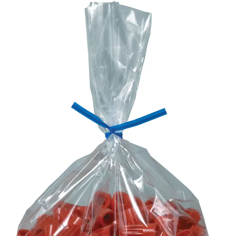 9 x 5/32 Blue Plastic Twist Ties 2000/Case