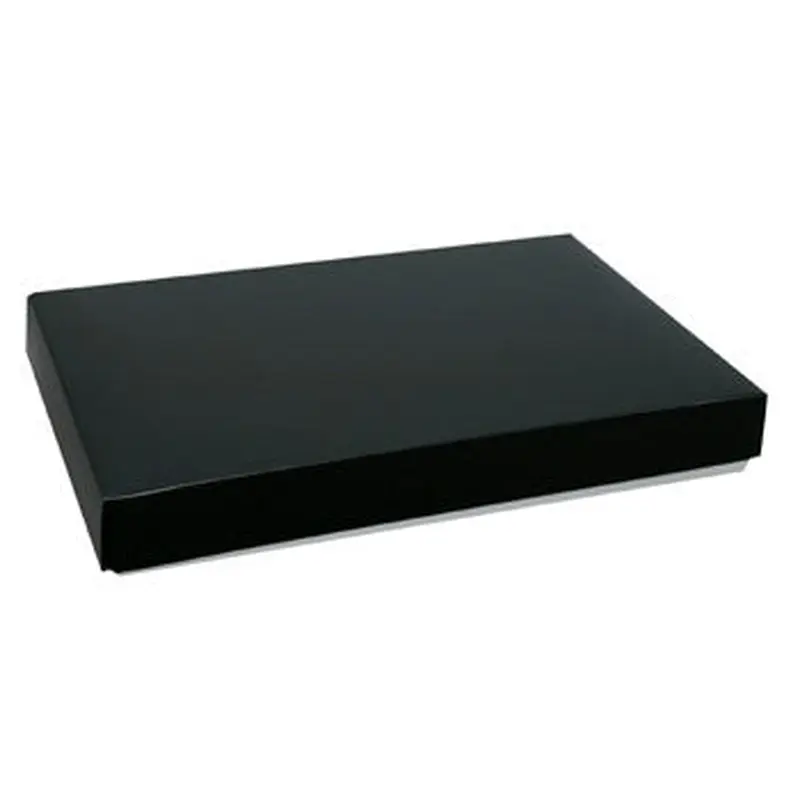 9-5/8 x 6-1/8 x 1-1/8 Black 1 lb. Rectangular Candy Box LID 250/Case