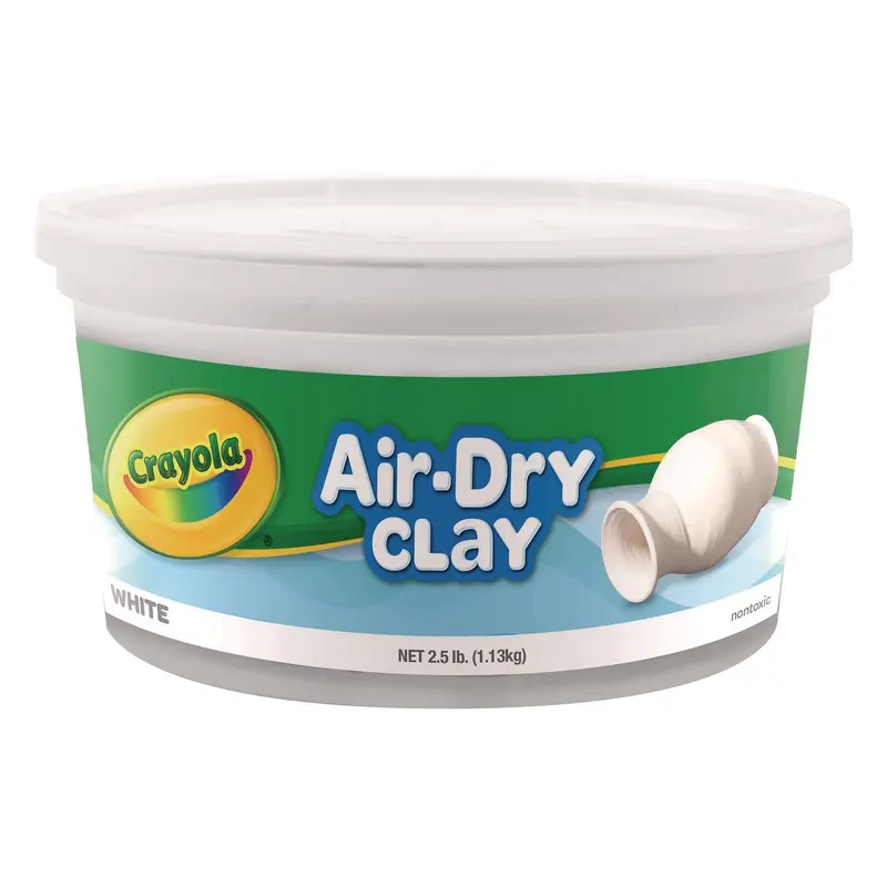 Air-Dry Clay,White,  2.5 lbs