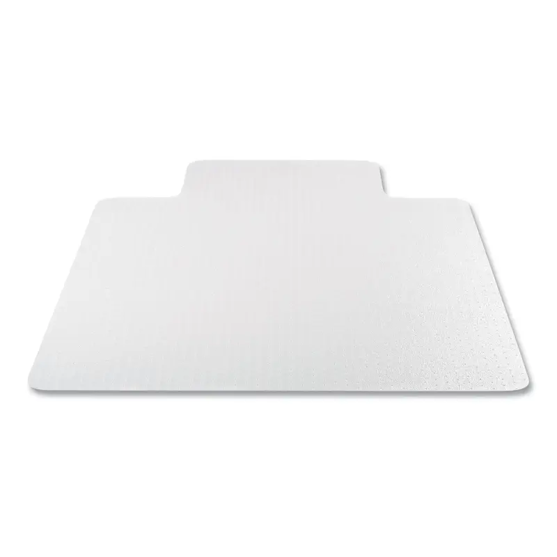 Antimicrobial Chair Mat, Medium Pile Carpet, 53 x 45, Lipped, Clear